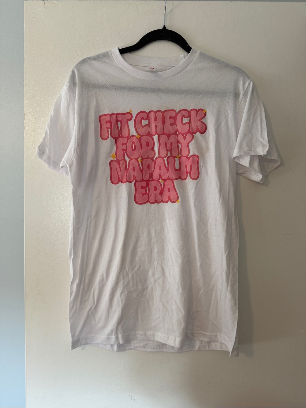 White KPop Demon Hunters Quote Graphic Tee, Size M